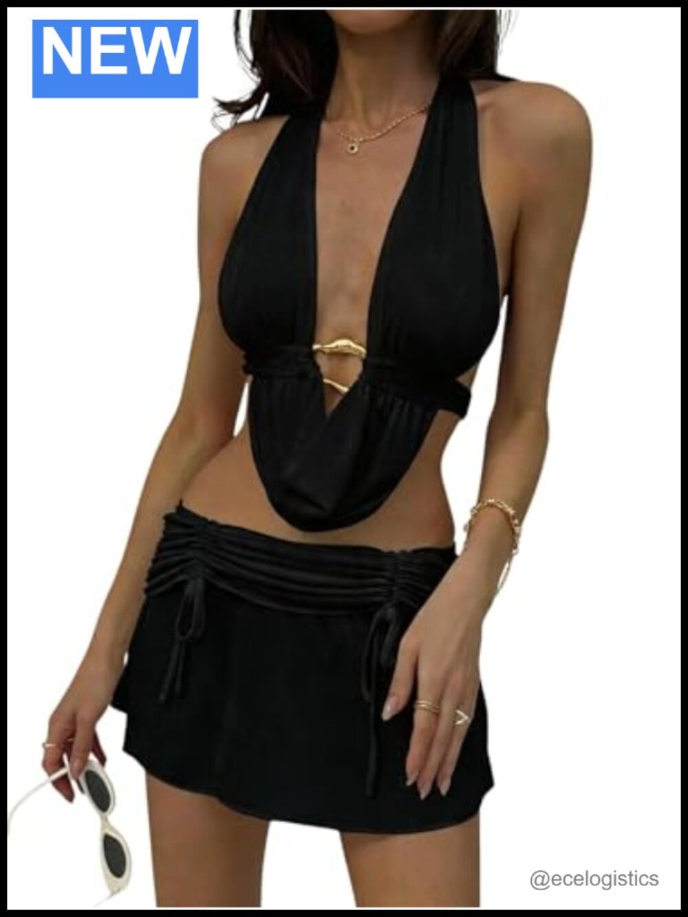 Two Piece Sexy Outfits for Women Going Out Club Party Sleeveless
